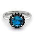 1ct Round Blue Topaz Engagement Ring - Natalia No. 509 image 2