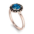 1ct Round Blue Topaz Engagement Ring - Natalia No. 508