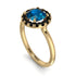 1ct Round Blue Topaz Engagement Ring - Natalia No. 507 image 3