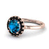 1ct Round Blue Topaz Engagement Ring - Natalia No. 508