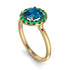 1ct Round Blue Topaz Engagement Ring - Natalia No. 504