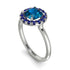 1ct Round Blue Topaz Engagement Ring - Natalia No. 515 image 3