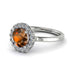 1ct Round Brown Diamond Engagement Ring - Natalia No. 1103 image 1