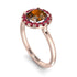 1ct Round Brown Diamond Engagement Ring - Natalia No. 1111 image 3
