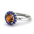 1ct Round Brown Diamond Engagement Ring - Natalia No. 1115 image 1