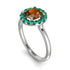 1ct Round Brown Diamond Engagement Ring - Natalia No. 1106