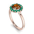 1ct Round Brown Diamond Engagement Ring - Natalia No. 1105