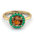 1ct Round Brown Diamond Engagement Ring - Natalia No. 1104 image 2