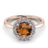 1ct Round Brown Diamond Engagement Ring - Natalia No. 1102