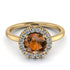 1ct Round Brown Diamond Engagement Ring - Natalia No. 1101
