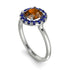 1ct Round Brown Diamond Engagement Ring - Natalia No. 1115 image 3