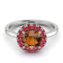 1ct Round Brown Diamond Engagement Ring - Natalia No. 1112 image 2