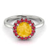 1ct Round Citrine Engagement Ring - Natalia No. 612 image 3