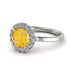 1ct Round Citrine Engagement Ring - Natalia No. 603