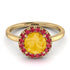 1ct Round Citrine Engagement Ring - Natalia No. 610