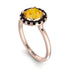 1ct Round Citrine Engagement Ring - Natalia No. 608