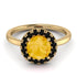 1ct Round Citrine Engagement Ring - Natalia No. 607