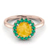 1ct Round Citrine Engagement Ring - Natalia No. 605 image 3