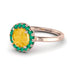 1ct Round Citrine Engagement Ring - Natalia No. 605 image 1
