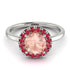 1ct Round Morganite Engagement Ring - Natalia No. 912 image 3