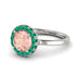 1ct Round Morganite Engagement Ring - Natalia No. 906