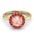 1ct Round Morganite Engagement Ring - Natalia No. 910