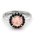 1ct Round Morganite Engagement Ring - Natalia No. 909