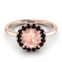 1ct Round Morganite Engagement Ring - Natalia No. 908 image 3