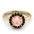 1ct Round Morganite Engagement Ring - Natalia No. 907