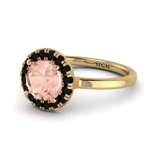 1ct Round Morganite Engagement Ring - Natalia No. 907 image 1