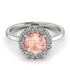 1ct Round Morganite Engagement Ring - Natalia No. 903 image 3