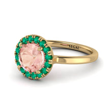 1ct Round Morganite Engagement Ring - Natalia No. 904 image 1