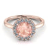 1ct Round Morganite Engagement Ring - Natalia No. 902 image 3