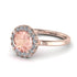 1ct Round Morganite Engagement Ring - Natalia No. 902 image 1