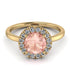1ct Round Morganite Engagement Ring - Natalia No. 901 image 3