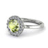 1ct Round Peridot Engagement Ring - Natalia No. 703 image 1