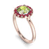 1ct Round Peridot Engagement Ring - Natalia No. 711