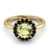1ct Round Peridot Engagement Ring - Natalia No. 707 image 2