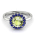 1ct Round Peridot Engagement Ring - Natalia No. 715 image 2