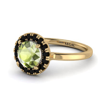 1ct Round Peridot Engagement Ring - Natalia No. 707 image 1