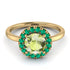 1ct Round Peridot Engagement Ring - Natalia No. 704 image 2
