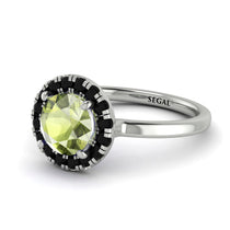 1ct Round Peridot Engagement Ring - Natalia No. 709 image 1