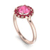 1ct Round Pink Moissanite Engagement Ring - Natalia No. 811