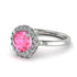 1ct Round Pink Moissanite Engagement Ring - Natalia No. 803 image 1