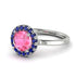 1ct Round Pink Moissanite Engagement Ring - Natalia No. 815 image 1