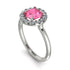 1ct Round Pink Moissanite Engagement Ring - Natalia No. 803