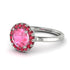 1ct Round Pink Moissanite Engagement Ring - Natalia No. 812 image 1