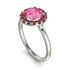 1ct Round Pink Moissanite Engagement Ring - Natalia No. 812