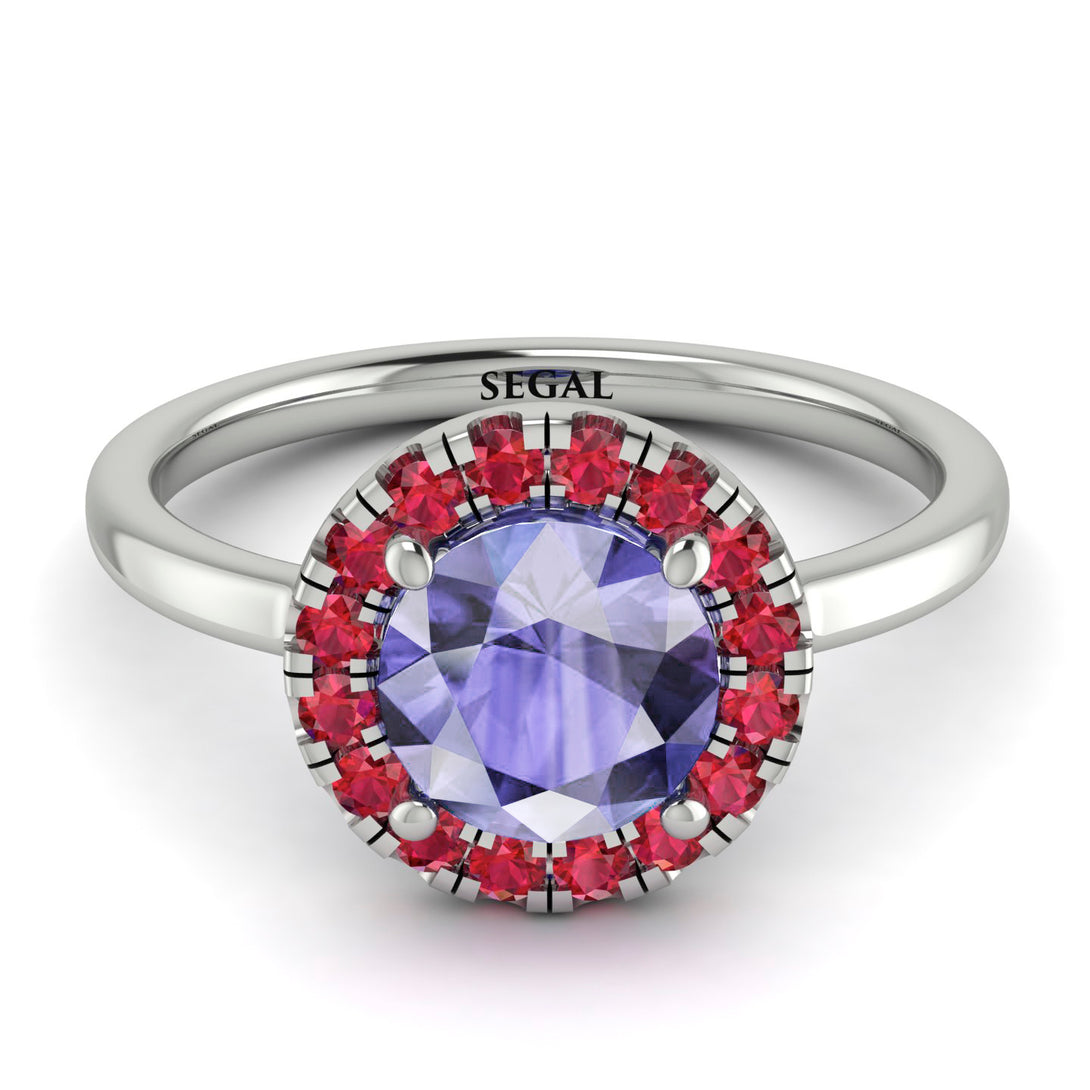 1ct Round Tanzanite Engagement Ring - Natalia No. 212