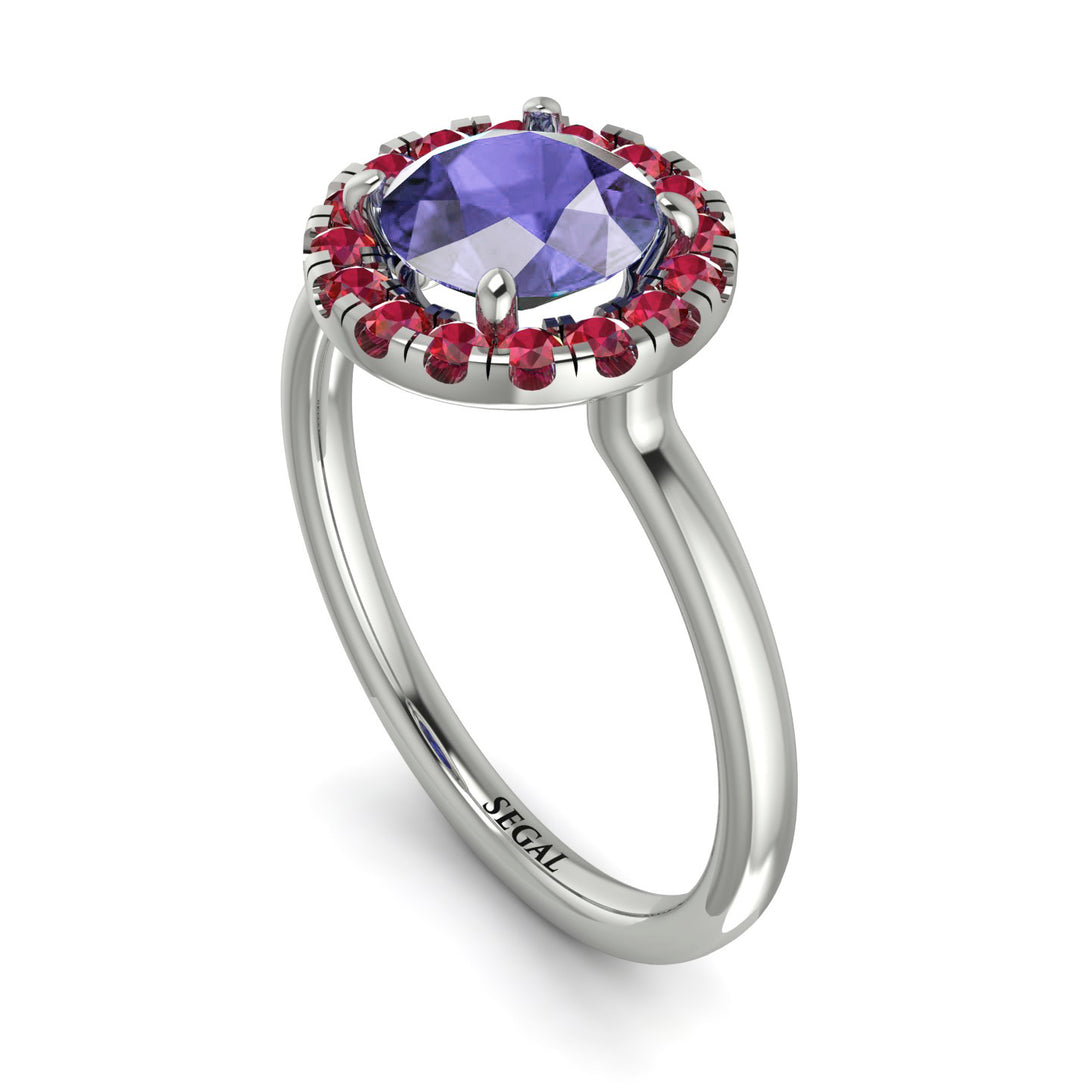1ct Round Tanzanite Engagement Ring - Natalia No. 212